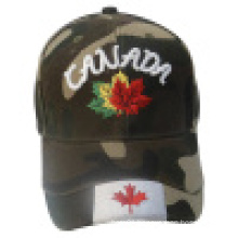 Camo Baseball Cap with Applique 13612